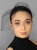 Elegancka opaska żałobna z woalką i onyksami