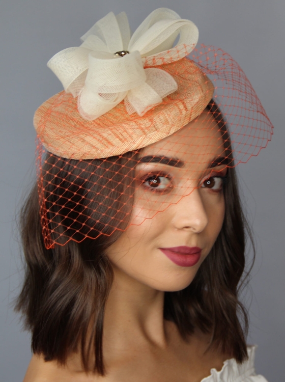 Elegancki Toczek Damski – Słoneczna Elegancja - pomarańczowy